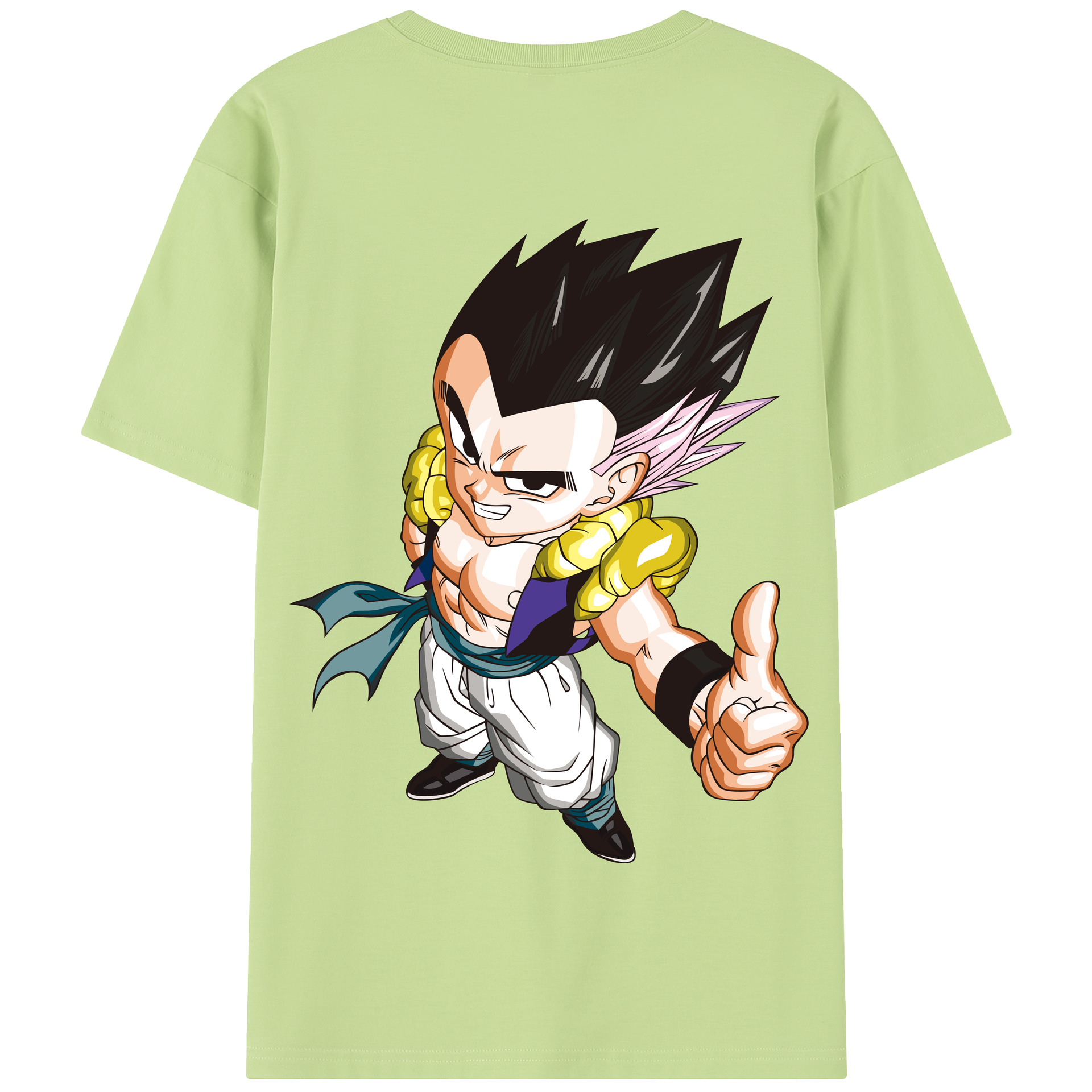 （画像用） ドラゴンボール ベジータ四世（Bejīta Yonsei）DRAGON BALL Vegeta IV 綿100％半袖Tシャツ（背面プリント）